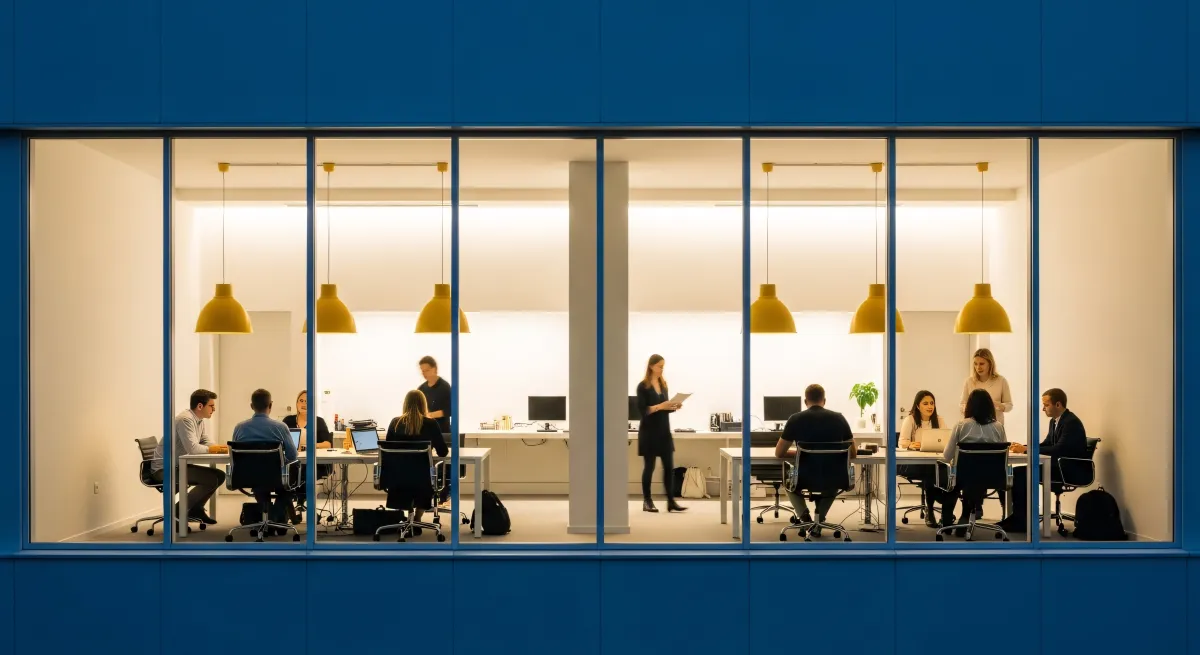 Consultores analisando dados de startup